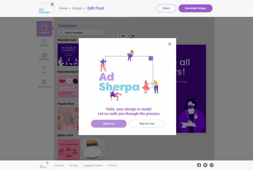 The alpha homepage; circa 2022