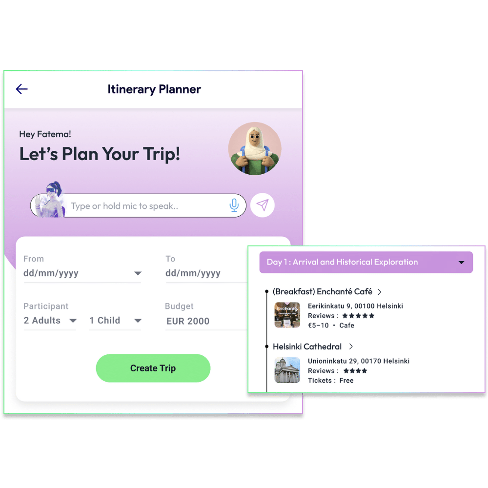 Travel Futura itinerary planning showcase